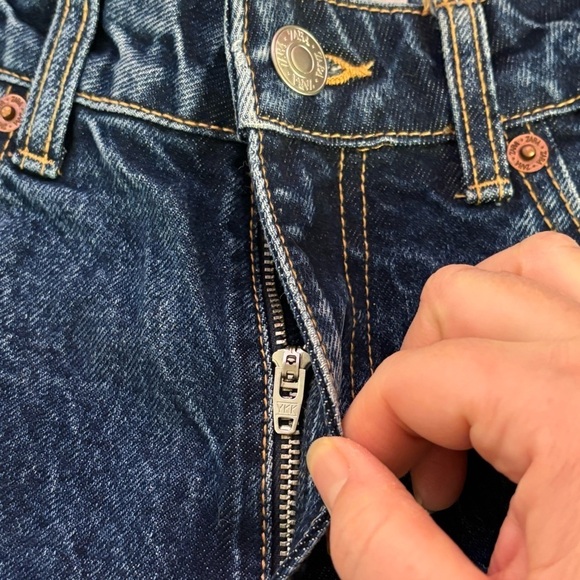 Zara height waist straight leg denim jeans - Picture 8 of 9